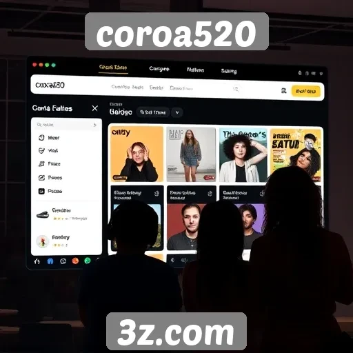 Interface do site coroa520 é avaliada por usuários