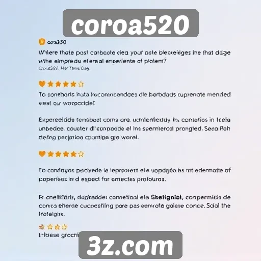 Feedback dos usuários sobre a experiência no Coroa520
