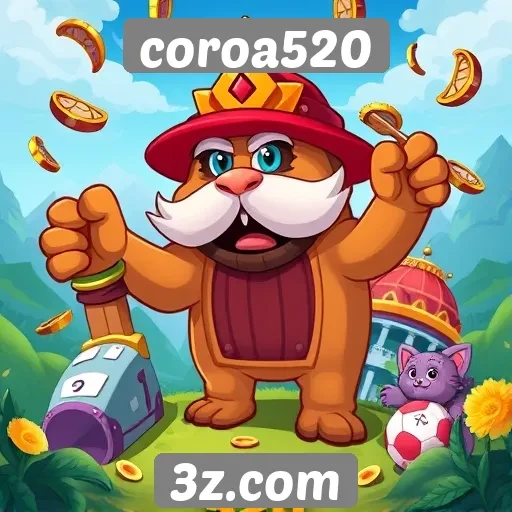 Variedade de jogos disponíveis no coroa520